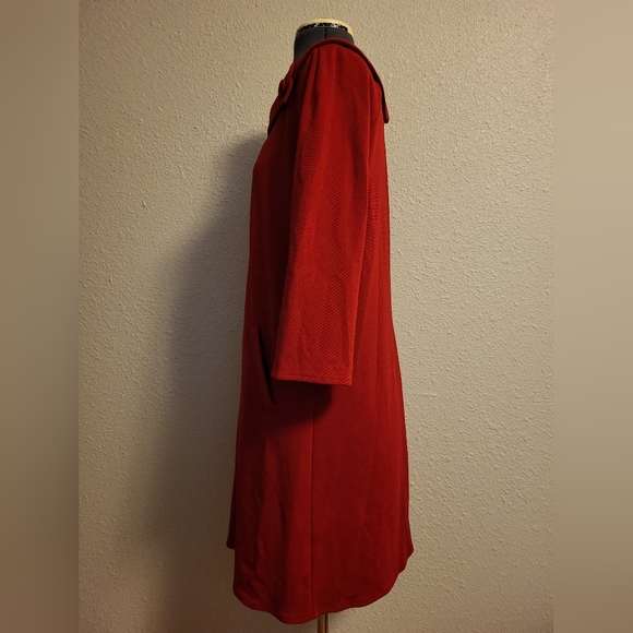 Muse Red Knit Pullover Dress Size 8 - Picture 2 of 7